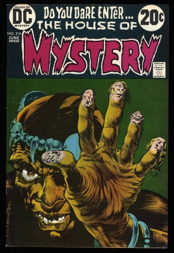 Cover Scan: House Of Mystery #214 VF- 7.5 Classic Berni Wrightson Cover! - Item ID #323601