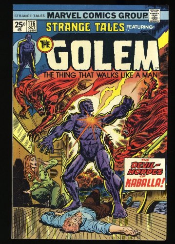 Cover Scan: Strange Tales #176 NM 9.4 John Romita Cover! 2nd Appearance Golem! - Item ID #327073