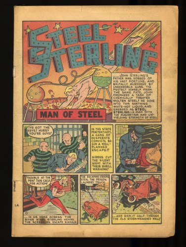 Cover Scan: Zip Comics #2 Coverless Complete Steel Sterling! - Item ID #328086