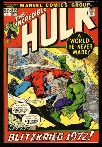 Cover Scan: Incredible Hulk #155 NM 9.4 - Item ID #328558