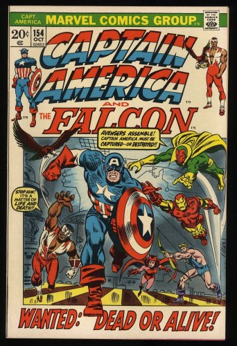 Cover Scan: Captain America #154 NM+ 9.6 1st Appearance Jack Monroe! - Item ID #334594