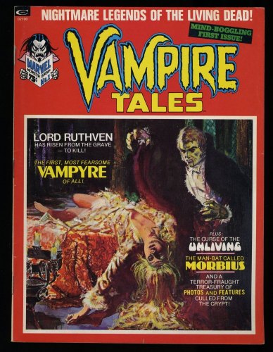 Cover Scan: Vampire Tales (1973) #1 VF+ 8.5 1st Solo Morbius  Appearance! - Item ID #349139