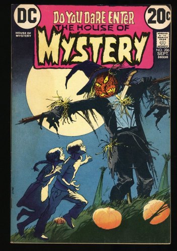 Cover Scan: House Of Mystery #206 VF- 7.5 Classic Wrightson Scarecrow Cover! - Item ID #349869