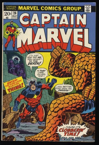 Cover Scan: Captain Marvel #26 VF- 7.5 1st Thanos Cover Appearance! - Item ID #354903