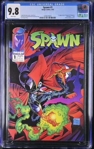 Cover Scan: Spawn #1 CGC NM/M 9.8 White Pages McFarlane 1st Appearance Al Simmons! - Item ID #363875