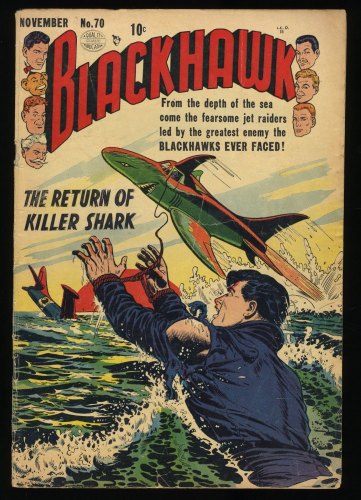 Cover Scan: Blackhawk #70 VG- 3.5 Return of Killer Shark Golden Age! - Item ID #367248