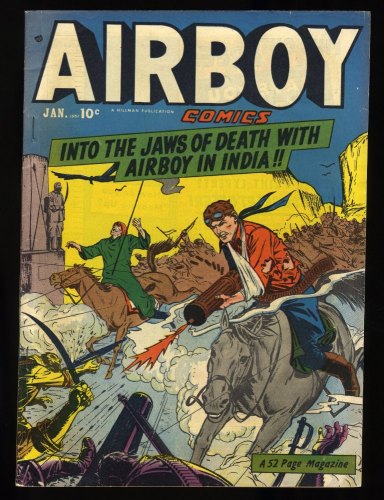 Cover Scan: Airboy Comics v7 #12 FN 6.0 The Jaws of Death!!! - Item ID #367479