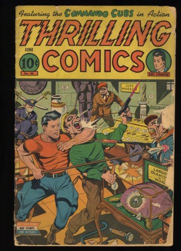 Cover Scan: Thrilling Comics #48 GD- 1.8 Cover Art by Alex Schomburg!!! - Item ID #368950