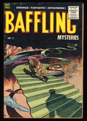 Cover Scan: Baffling Mysteries (1951) #25 VG 4.0 Cover Art by Louis Zansky! - Item ID #368955