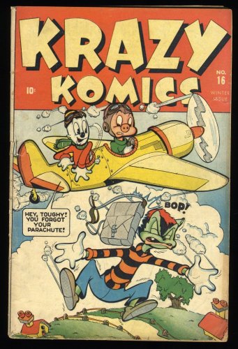 Cover Scan: Krazy Komics (1942) #16 GD/VG 3.0 Ziggy Pig, Silly Seal, Toughy Cat!!! - Item ID #368959