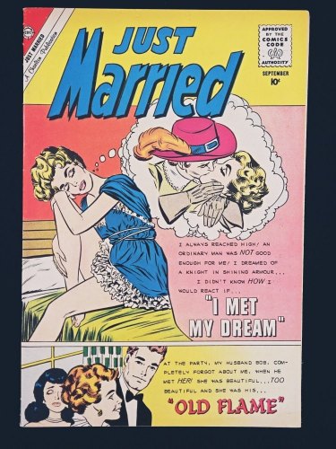 Cover Scan: Just Married #15 FN 6.0 Charlton Romance Lingerie Cover! - Item ID #369171