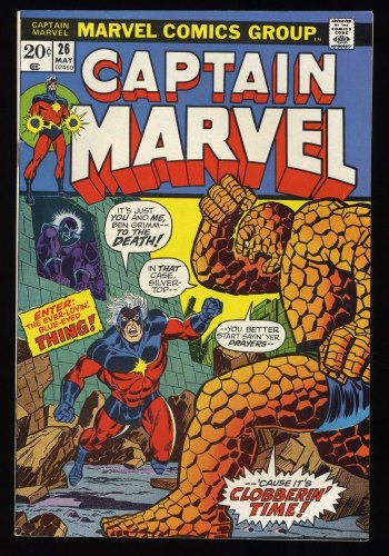 Cover Scan: Captain Marvel #26 VF 8.0 1st Thanos Cover Appearance! - Item ID #371057