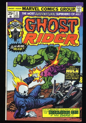 Cover Scan: Ghost Rider #11 VF 8.0 vs. Hulk! Desolation Run! Gil Kane Cover! - Item ID #371367