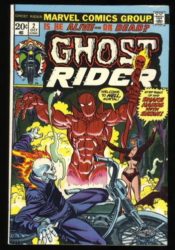 Cover Scan: Ghost Rider #2 VF- 7.5 1st Appearance Daimon  Hellstorm! - Item ID #371371