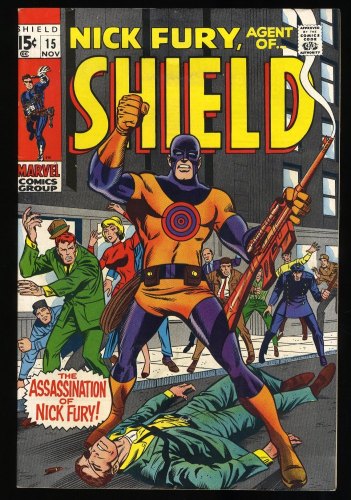 Cover Scan: Nick Fury, Agent of SHIELD #15 VF- 7.5 1st Appearance Bullseye! - Item ID #371373