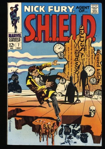 Cover Scan: Nick Fury, Agent of SHIELD #7 VF+ 8.5 Steranko Cover! - Item ID #371377