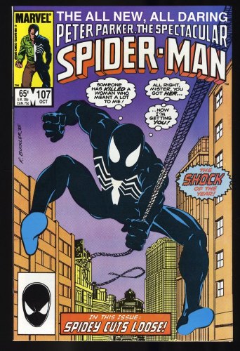 Cover Scan: Spectacular Spider-Man #107 NM+ 9.6 1st Sin-Eater! - Item ID #371600