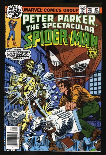 Cover Scan: Spectacular Spider-Man #28 NM+ 9.6 Frank Miller Art! - Item ID #371604