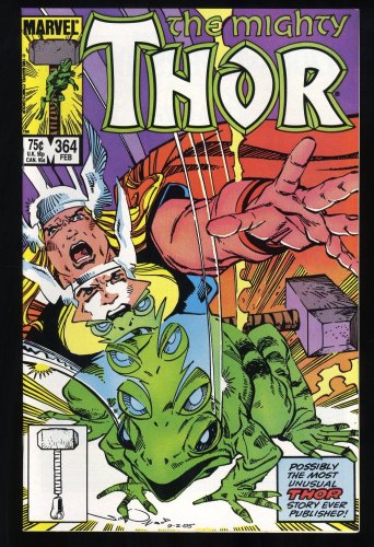 Cover Scan: Thor #364 NM+ 9.6 1st Appearance Throg! - Item ID #371914