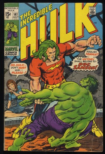 Cover Scan: Incredible Hulk #141 VG+ 4.5 1st Appearance Doc Samson!! - Item ID #371919