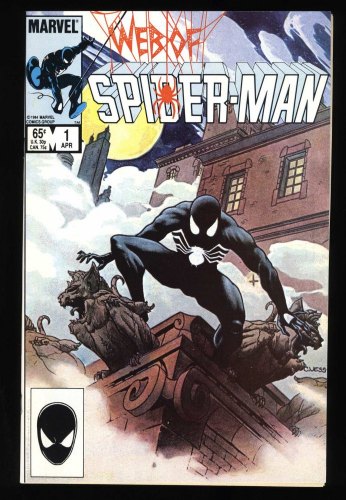 Cover Scan: Web of Spider-Man (1985) #1 NM 9.4 1st Appearance Vulturions Vess Cover! - Item ID #372053