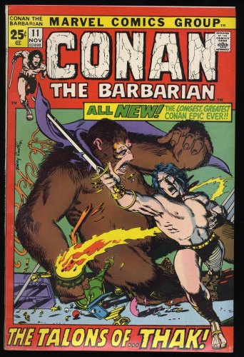 Cover Scan: Conan The Barbarian #11 VF+ 8.5 Barry Smith! Marvel! 1971! - Item ID #372185