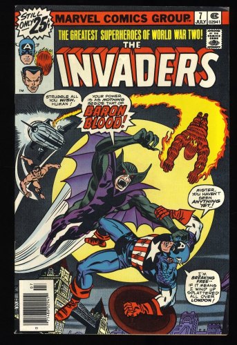 Cover Scan: Invaders #7 VF+ 8.5 1st Baron Blood Union Jack! - Item ID #373018