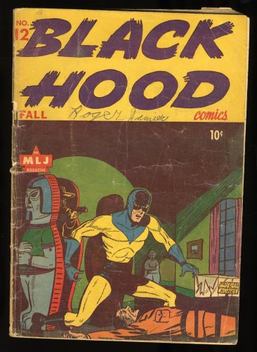 Cover Scan: Black Hood Comics (1943) #12 GD 2.0 Bill Vigoda Art! - Item ID #373374