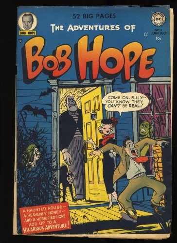 Cover Scan: Adventures of Bob Hope #9 VG+ 4.5 Haunted House Cover! - Item ID #373550