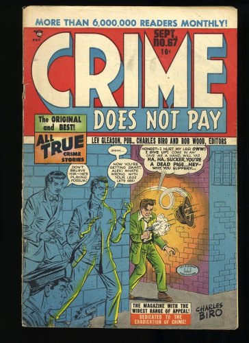 Cover Scan: Crime Does Not Pay #67 VG+ 4.5 - Item ID #373557