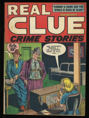 Cover Scan: Real Clue Crime Stories v2 #12 VF- 7.5 - Item ID #374241