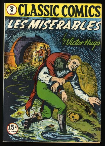 Cover Scan: Classics Illustrated #9 VF- 7.5 HRN 18 Les Miserables! - Item ID #374414