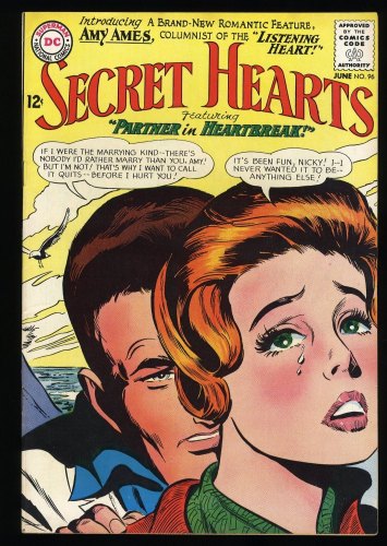 Cover Scan: Secret Hearts #96 VF- 7.5 Golden Age! Cover Art by Gene Colan! - Item ID #375181