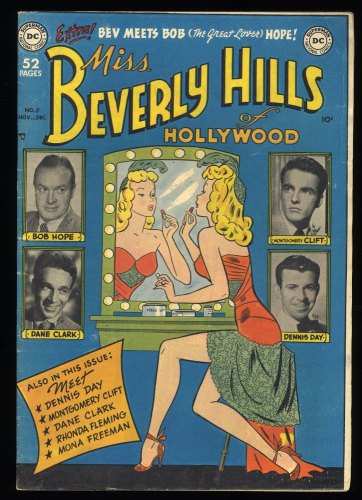 Cover Scan: Miss Beverly Hills of Hollywood #5 FN- 5.5 Art by Bob Oksner! Bob Hope Cover! - Item ID #376258