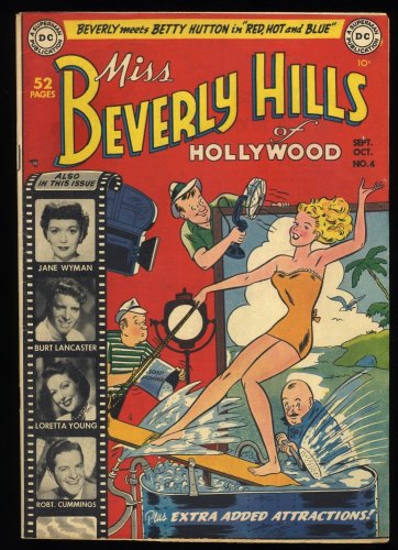 Cover Scan: Miss Beverly Hills of Hollywood #4 FN 6.0 Burt Lancaster! Cover Bob Oksner! - Item ID #376259