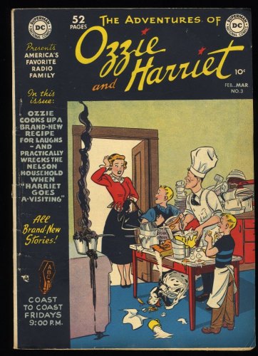 Cover Scan: Adventures of Ozzie and Harriet #3 VG+ 4.5 Art by Owen Fitzgerald! - Item ID #376264