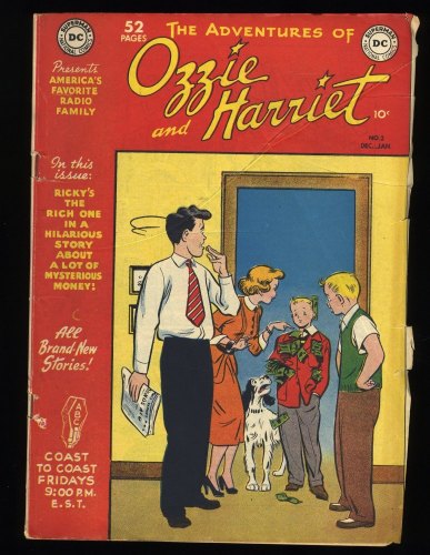 Cover Scan: Adventures of Ozzie and Harriet #2 GD/VG 3.0 Art by Owen Fitzgerald! - Item ID #376265