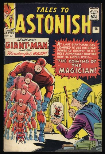 Cover Scan: Tales To Astonish #56 FN+ 6.5 1st Appearance Magician! Wasp! - Item ID #376528