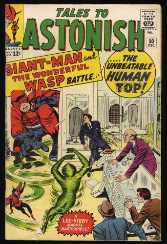 Cover Scan: Tales To Astonish #50 FN- 5.5 1st Human Top! Jack Kirby! Stan Lee! - Item ID #376532