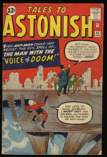 Cover Scan: Tales To Astonish #42 VG+ 4.5 1st Appearance The Voice! Ant-Man! - Item ID #376536