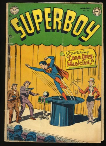 Cover Scan: Superboy #21 VG- 3.5 Golden Age! Lana Lang! - Item ID #377102