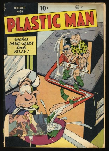 Cover Scan: Plastic Man #20 GD 2.0 Cover Art by Jack Cole! - Item ID #377108