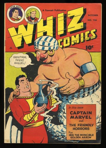 Cover Scan: Whiz Comics #126 VG 4.0 Capt. Marvel! Pete Costanza Cover! - Item ID #377134