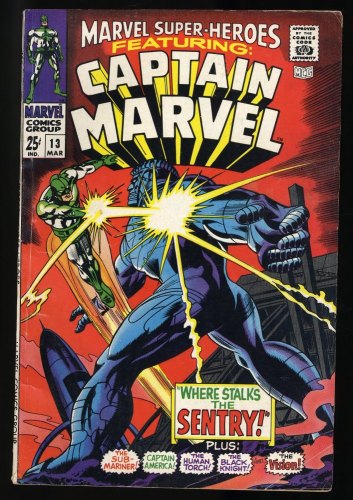 Cover Scan: Marvel Super-Heroes #13 VG+ 4.5 1st Appearance Carol Danvers! - Item ID #377775