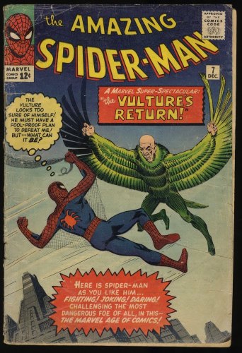 Cover Scan: Amazing Spider-Man #7 Inc 0.3 See Description 2nd Full Appearance of Vulture! - Item ID #377827