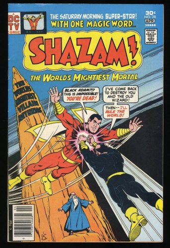 Cover Scan: Shazam! #28 VF- 7.5 2nd Modern Appearance Black Adam!  - Item ID #377862