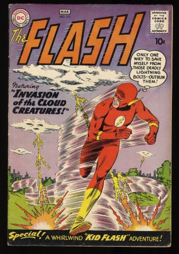 Cover Scan: Flash #111 FN 6.0 2nd Appearance Kid Flash! - Item ID #378043