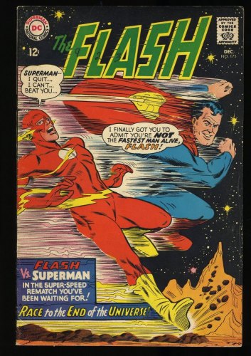 Cover Scan: Flash #175 FN+ 6.5 Superman Race! Infantino/Esposito Cover - Item ID #378063