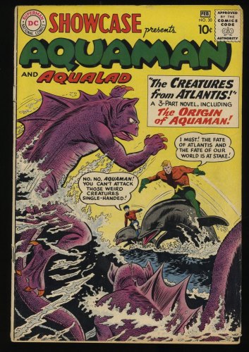 Cover Scan: Showcase #30 GD/VG 3.0 1st Aquaman Tryout Issue! Aqualad!  - Item ID #378085