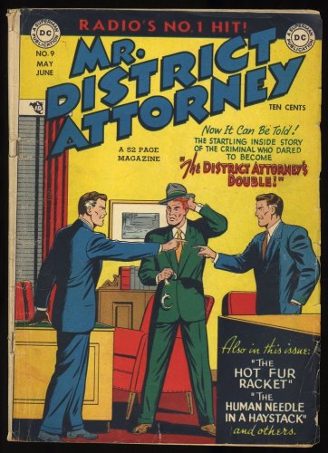 Cover Scan: Mr. District Attorney #9 GD/VG 3.0 Cover Art by Win Mortimer! - Item ID #378775